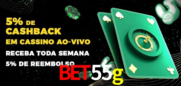 Promoções do cassino ao Vivo bet55g